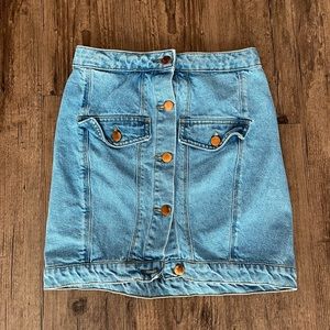 Missguided jean skirt size 4